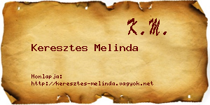 Keresztes Melinda névjegykártya